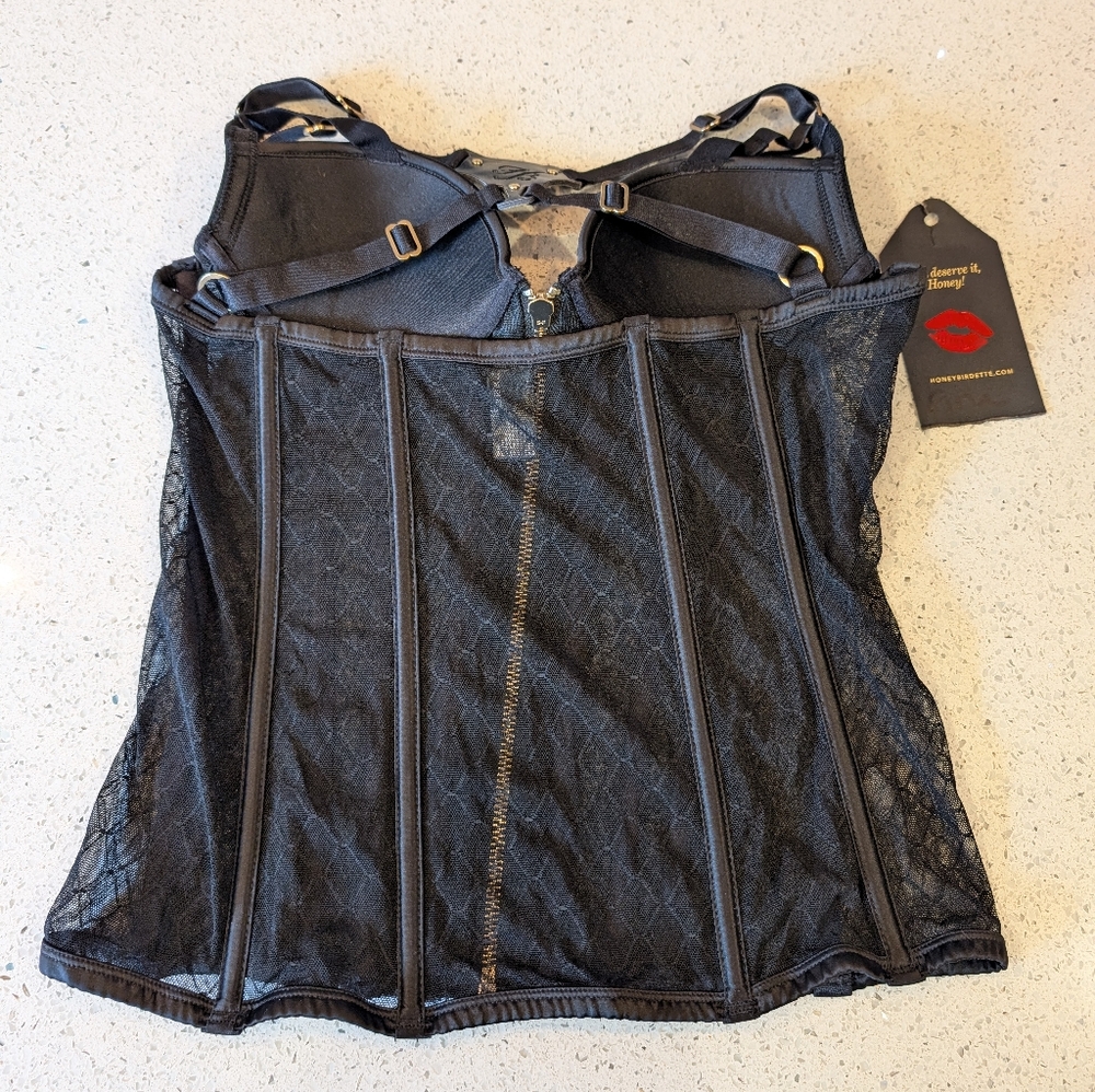 Vintage Honey Birdette Vikki Vet bustier 36B - Picture 3 of 5